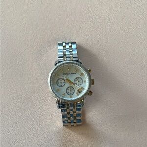 Michael Kors Silver and Gold Watch